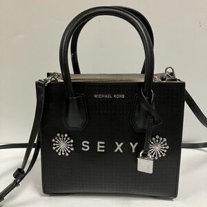 NWOT! Michael Kors Mini Mercer Sexy Black "Sexy" Bag
